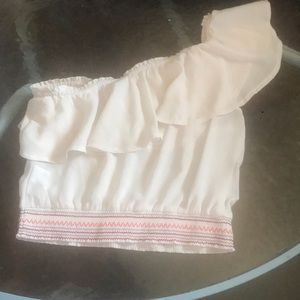 One shoulder crop top